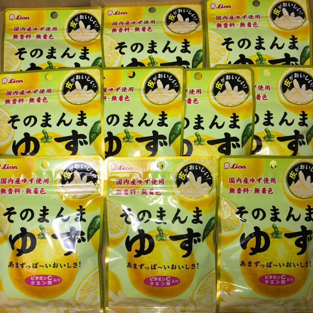 LION(ライオン)のお菓子 詰め合わせ まとめ売り⭐️10点 LION そのまんまゆずセット！ 食品/飲料/酒の食品(菓子/デザート)の商品写真