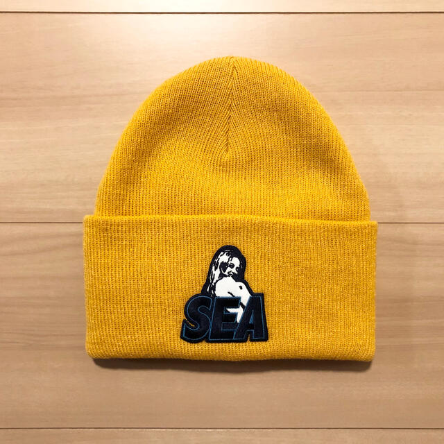 HYSTERIC GLAMOUR(ヒステリックグラマー)のHYS X WDS KNIT CAP / YELLOW (02203QH07) メンズの帽子(ニット帽/ビーニー)の商品写真