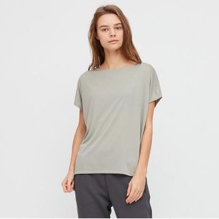 ユニクロ(UNIQLO)のUNIQLO ドレープクルーネックTシャツ　2枚セット(Tシャツ(半袖/袖なし))