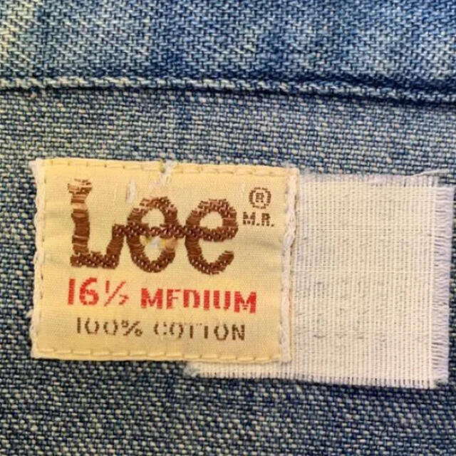 Lee ダンガリーシャツ　コンチョ16 1/2 made in U S A