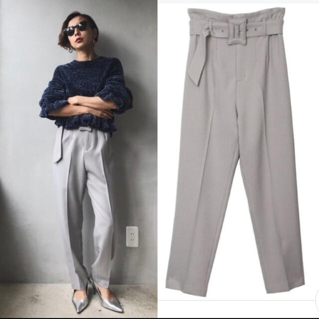 Ameri VINTAGE(アメリヴィンテージ)のAmeri【新品/紙タグ布タグ付き】HUGE BUCKLE PANTS レディースのパンツ(カジュアルパンツ)の商品写真