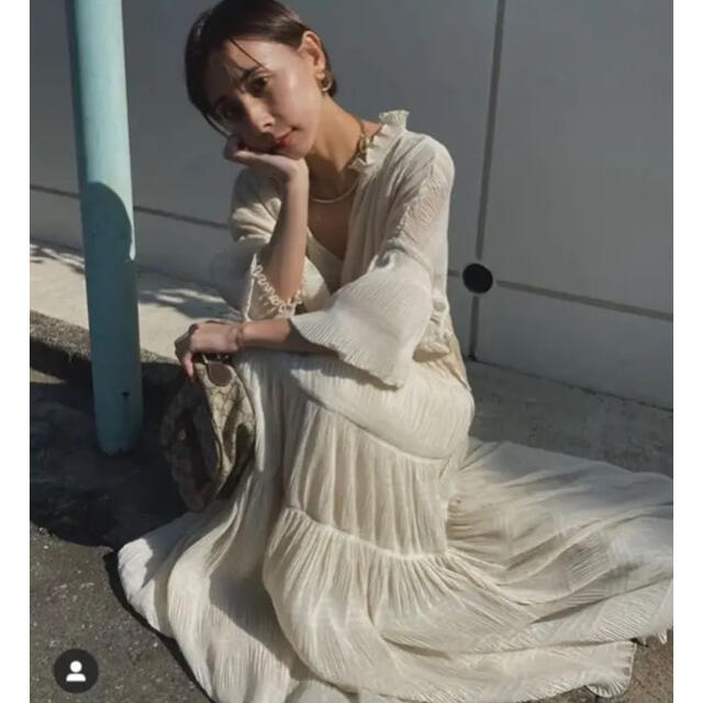 最終値下げ アメリヴィンテージSHIRRING PLEATS DRESS人気完売