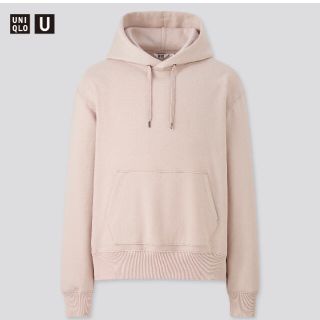 ユニクロ(UNIQLO)のユニクロU スウェットプルパーカー ピンク Lサイズ(パーカー)