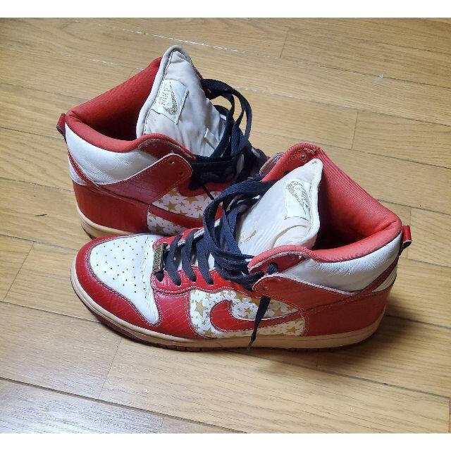 Supreme(シュプリーム)の2003 SUPREME NIKE DUNK HIGH PRO SB RED メンズの靴/シューズ(スニーカー)の商品写真