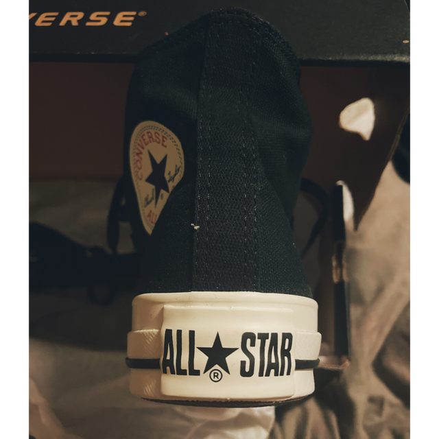 CONVERSE(コンバース)のconverse all star ハイカット黒　中オレンジ レディースの靴/シューズ(スニーカー)の商品写真