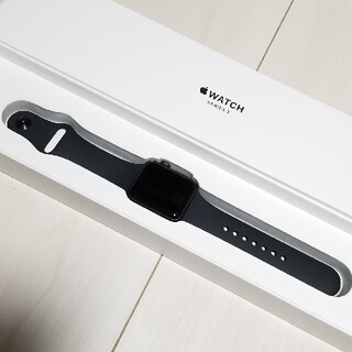 アップルウォッチ(Apple Watch)の【美品】Apple Watch Seriees 3 本体 GPSモデル 38mm(腕時計(デジタル))