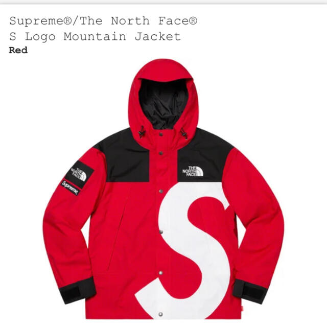 【返品?交換対象商品】 North The Supreme - Supreme Face 赤 JKT logo S マウンテンパーカー