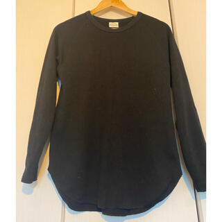 ユナイテッドアローズグリーンレーベルリラクシング(UNITED ARROWS green label relaxing)のアローズ グリーンレーベル 黒 サーマル トップス(Tシャツ/カットソー(七分/長袖))