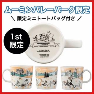 アラビア(ARABIA)の【ムーミンバレーパーク限定】アラビア　マグカップ　1周年限定(グラス/カップ)