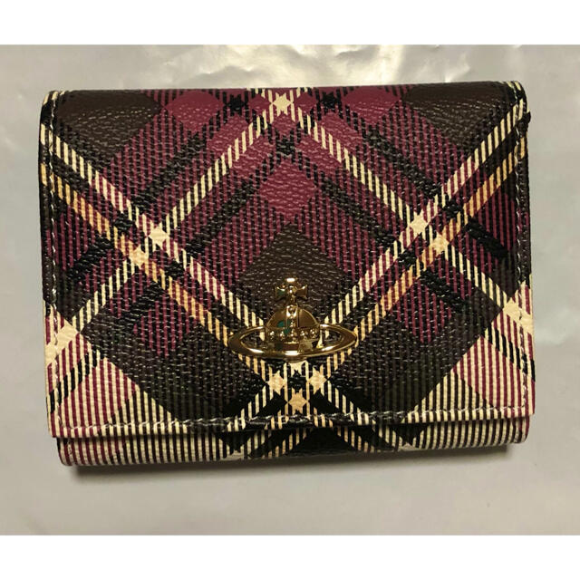最終値下げ】Vivienne Westwood チェック柄 折りたたみ財布 最終値下げ】Vivienne Westwood チェック柄 折りたたみ財布