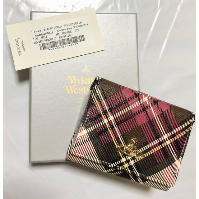 最終値下げ】Vivienne Westwood チェック柄 折りたたみ財布 最終値下げ】Vivienne Westwood チェック柄 折りたたみ財布