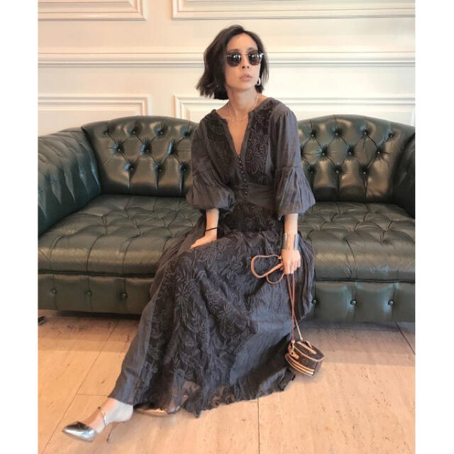 Sサイズ】MEDI EMBROIDERY TULLE LACE DRESS - www.glycoala.com
