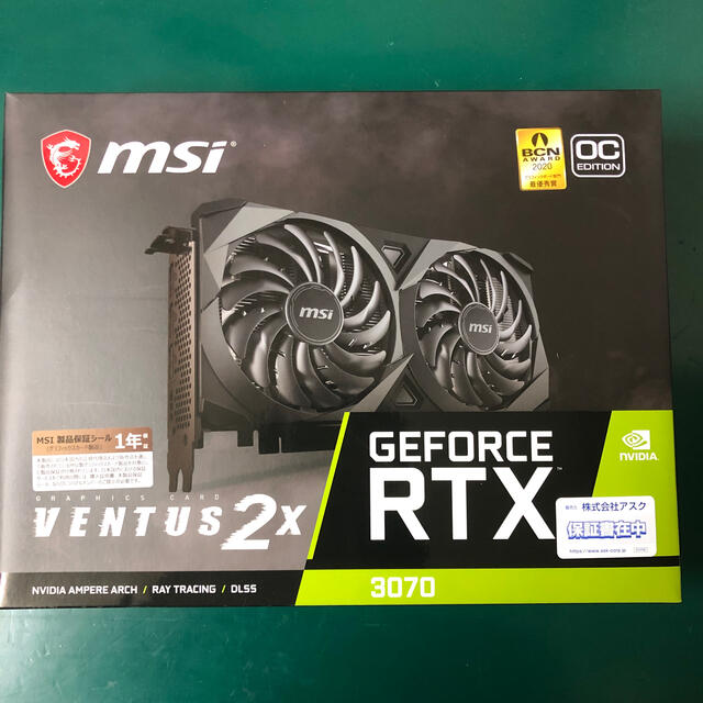 MSI GeForce RTX 3070 VENTUS 2X OCスマホ/家電/カメラ