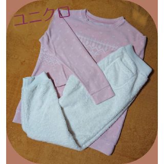 ユニクロ(UNIQLO)の【専用】☆美品☆ ユニクロ ルームウェア パジャマ 部屋着 もこもこ(パジャマ)