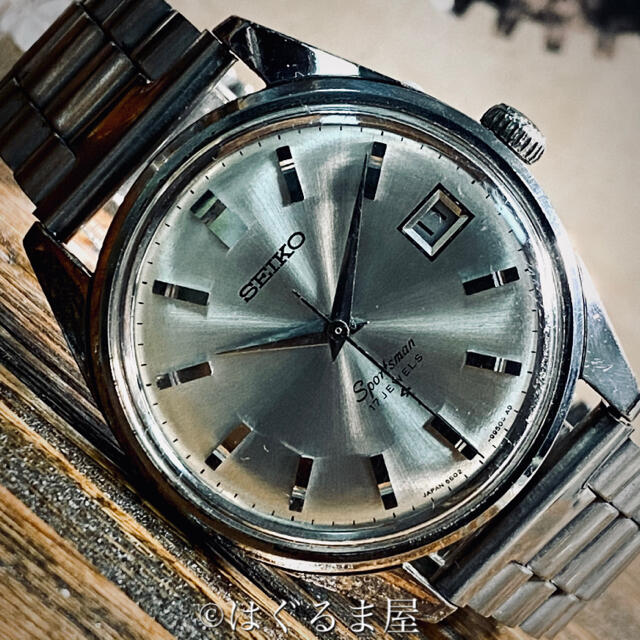 SEIKO(セイコー)の'67 Vint. セイコー スポーツマンカレンダー 手巻き メンズ OH済 メンズの時計(腕時計(アナログ))の商品写真