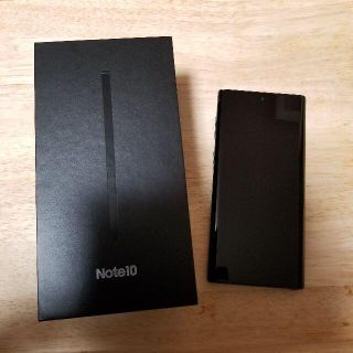 サムスン(SAMSUNG)の【中古】Galaxy Note10 AuraBlack SIMフリー(スマートフォン本体)