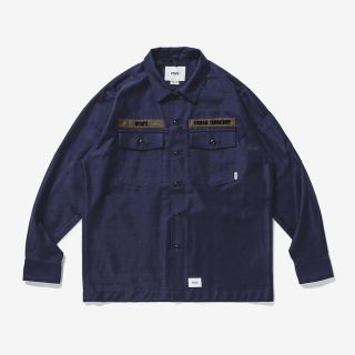 ダブルタップス(W)taps)のM WTAPS 20AW BUDS LS COTTON SATIN NAVY(シャツ)