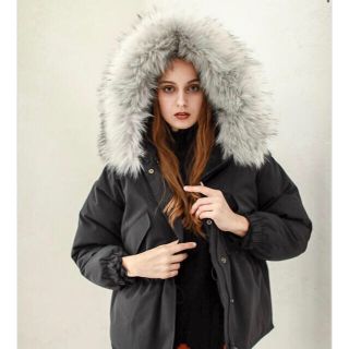 アメリヴィンテージ(Ameri VINTAGE)のAMAIL   Eskimo warm coat   ブラック(ダウンコート)