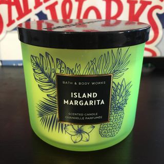 バスアンドボディーワークス(Bath & Body Works)の新品　バス&ボディワークス3芯アロマキャンドル アイランドマルガリータ (キャンドル)