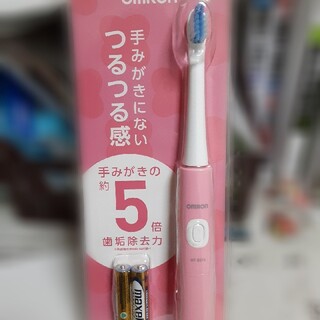 オムロン(OMRON)のOMRON　電動歯ブラシ　ピンク　セット・バラ売り可(電動歯ブラシ)