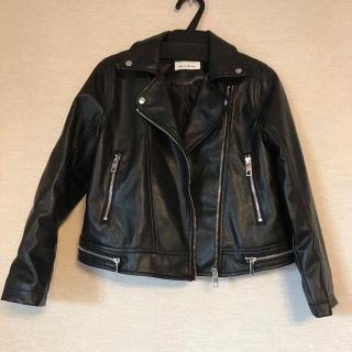 ザラキッズ(ZARA KIDS)のZARA☆レザー風ライダースジャケット(ジャケット/上着)