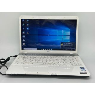 エヌイーシー(NEC)のWindows10 NEC エクストラホワイト ノートパソコン オフィス(ノートPC)