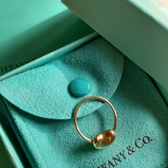 アクセサリーティファニーTiffany&Co. K18ビーンズリング9号