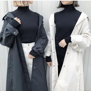 ★新品 完売品 UNIQLOU ユニクロユー 美シルエット ライトロングコート