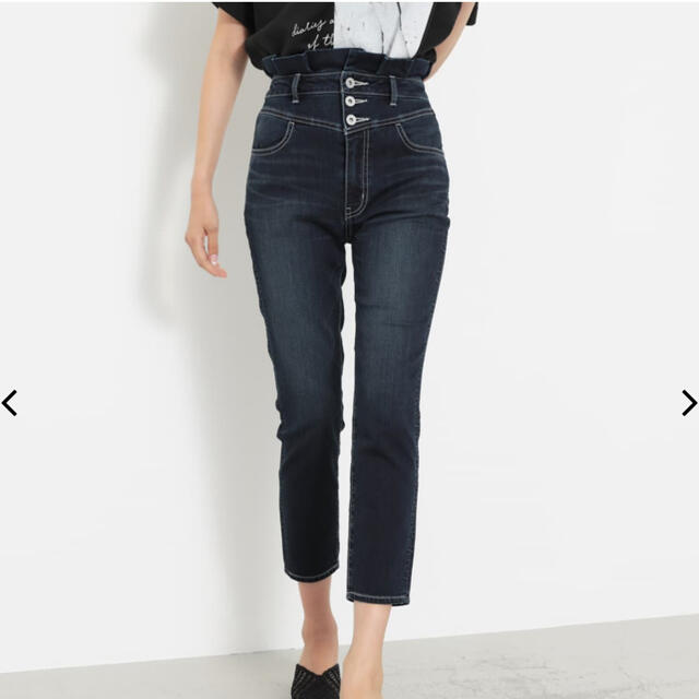 rienda(リエンダ)のrienda Dobby DENIM HW アンクルテーパードPT レディースのパンツ(デニム/ジーンズ)の商品写真