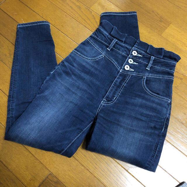 rienda(リエンダ)のrienda Dobby DENIM HW アンクルテーパードPT レディースのパンツ(デニム/ジーンズ)の商品写真