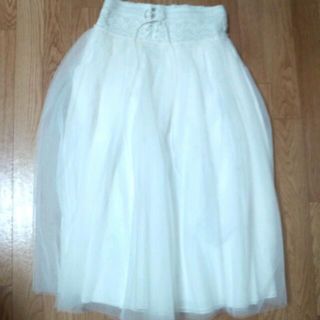 アングリッド(Ungrid)のUngrid ﾚｰｽﾁｭｰﾙskirt♡(ロングスカート)