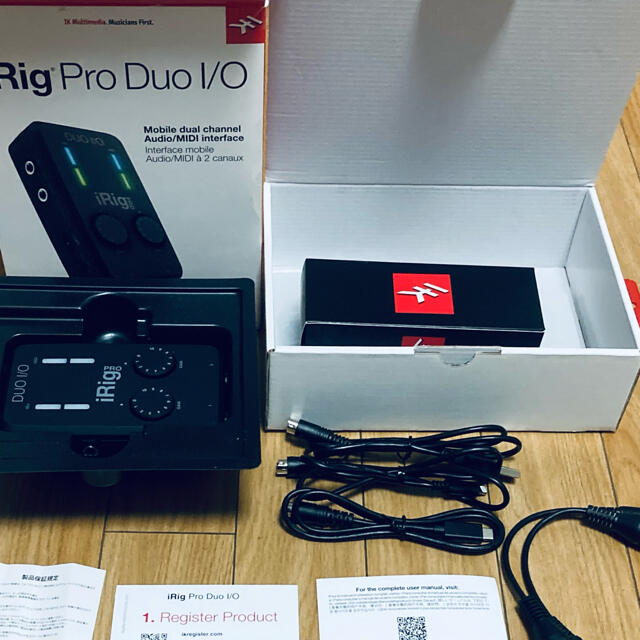 シリアルNo保証書iRig Pro Duo I/O IK MULTIMEDIA  アイリグ　美品