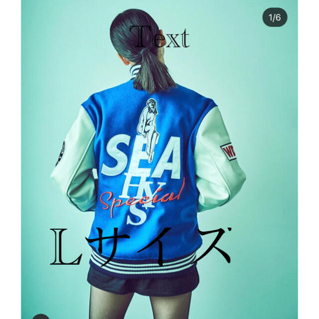 HYSTERIC GLAMOUR(ヒステリックグラマー)のWIND AND SEA/SEA+HYS 2 スタジャン　Lサイズ メンズのジャケット/アウター(スタジャン)の商品写真