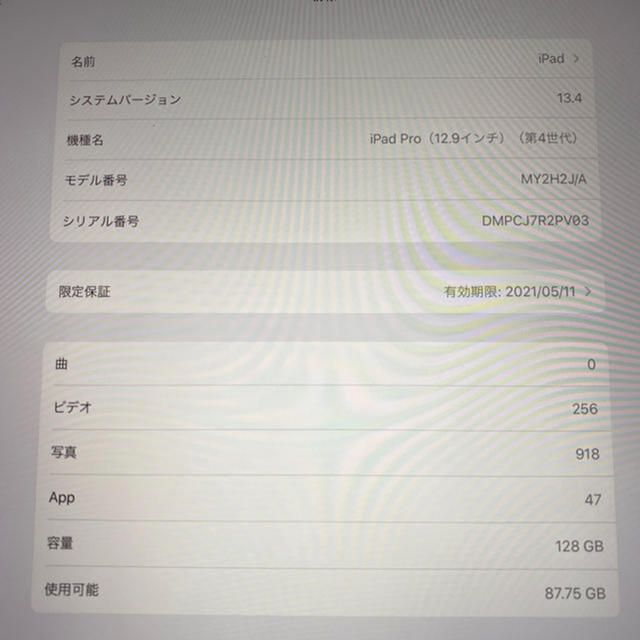 iPad  Pro 12.9(第四世代)  Apple pencil(第二世代)