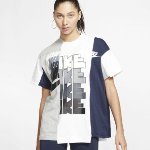 sacai(サカイ)の美中古品　nike sacai ハイブリッドT 再構築　L  メンズのトップス(Tシャツ/カットソー(半袖/袖なし))の商品写真