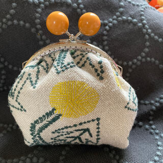 ミナペルホネン(mina perhonen)のミナペルホネンの布で作ったガマ口ポーチ❗️(ポーチ)