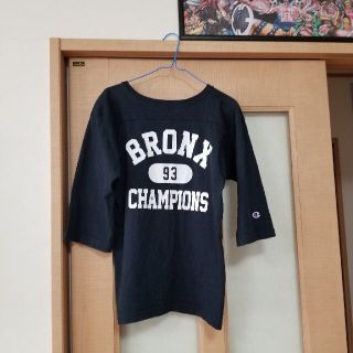 チャンピオン(Champion)のチャンピオン　七分丈Tシャツ(紺色)　レディーススモール(Tシャツ(長袖/七分))