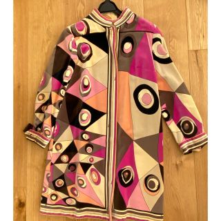 エミリオプッチ(EMILIO PUCCI)のエミリオプッチ　PUCCI  ヴィンテージ  ベルベット　コート　サンローラン(ロングコート)