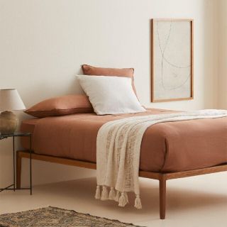 ザラホーム(ZARA HOME)のZARA HOME ウォッシュリネン枕カバー(シーツ/カバー)