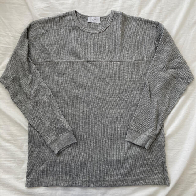 AZUL by moussy(アズールバイマウジー)のバックプリントワッフルロンT メンズのトップス(Tシャツ/カットソー(七分/長袖))の商品写真