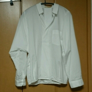 スキッパーシャツ ホワイト 白(シャツ/ブラウス(長袖/七分))