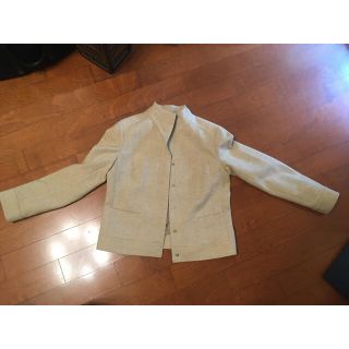 バーバリー(BURBERRY)の【中古】バーバリー　レディース42号　ベージュ　秋冬用ジャケット(テーラードジャケット)