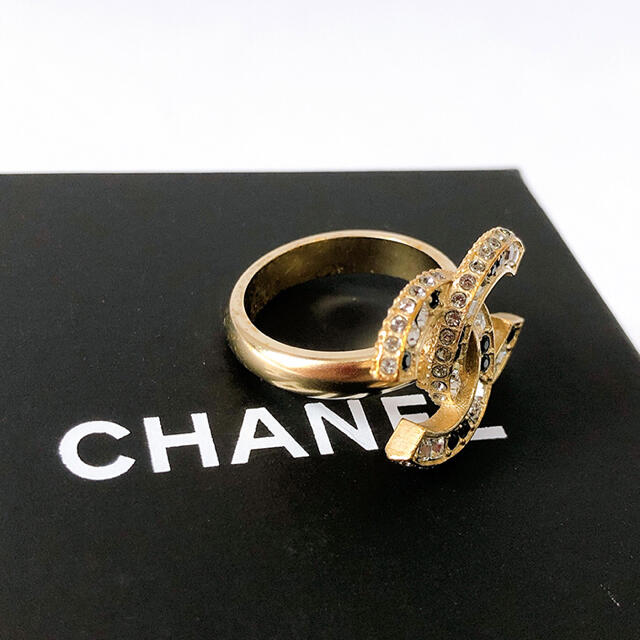 CHANEL - シャネル 指輪リング ココモチーフ ラインストーンの通販 by