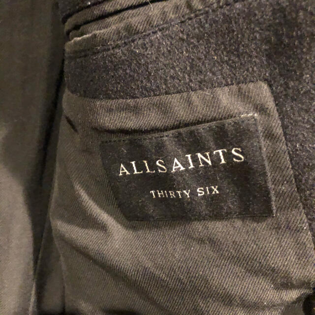 All Saints(オールセインツ)の美品　allsaints オールセインツ　ダブルチェスターコート  メンズのジャケット/アウター(チェスターコート)の商品写真