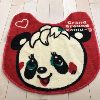 グラグラ(GrandGround)のトイレマット　フタカバー　パンダ　中古(トイレマット)