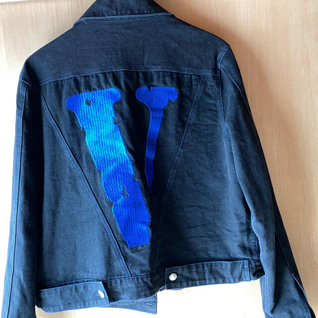 Supreme(シュプリーム)のvlone denim jacket blue メンズのジャケット/アウター(Gジャン/デニムジャケット)の商品写真