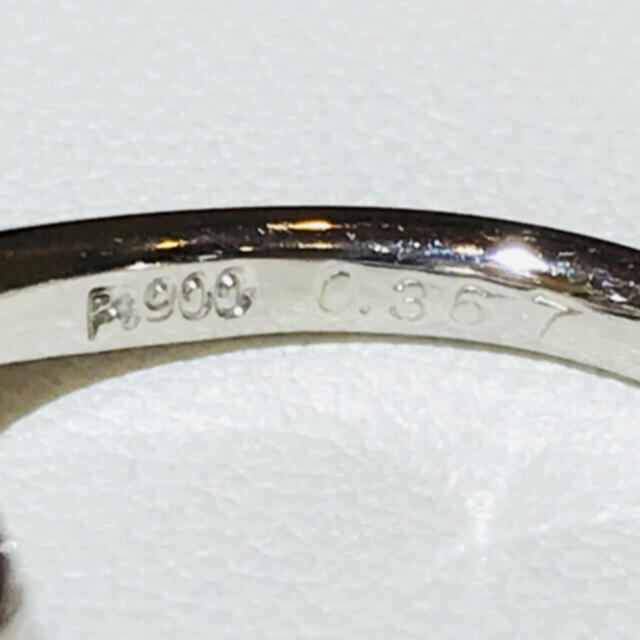 ☆Pt900 ダイヤ0.497ct付きデザインリング☆ レディースのアクセサリー(リング(指輪))の商品写真