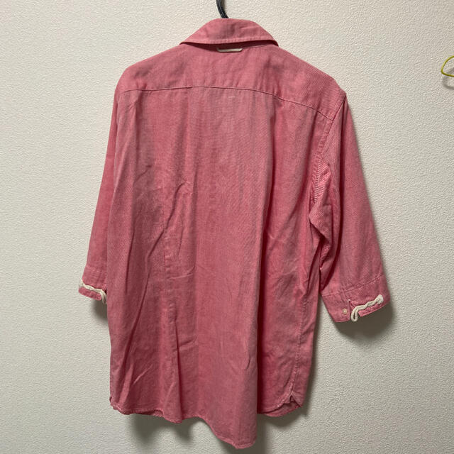 カットソー　ピンク　七部丈 メンズのトップス(Tシャツ/カットソー(七分/長袖))の商品写真