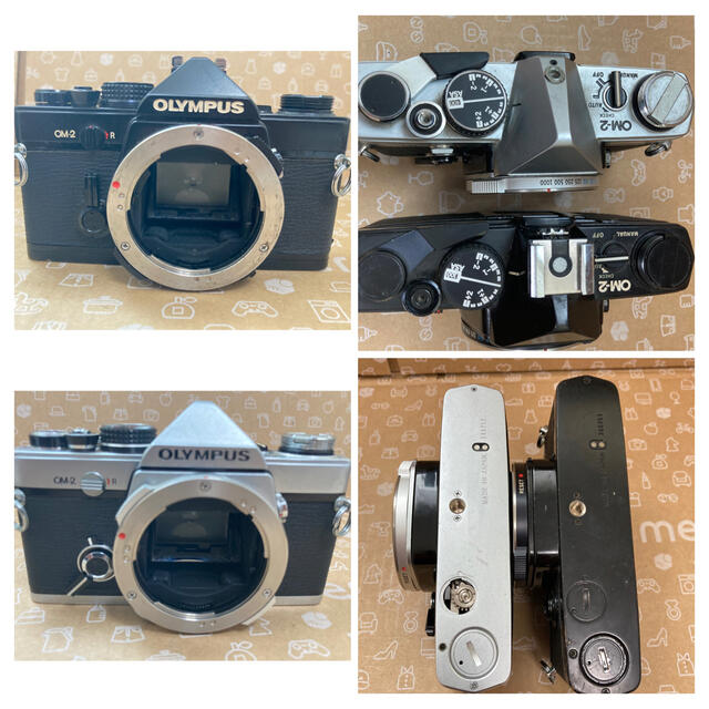 OLYMPUS(オリンパス)のOLYMPUS OM-2 2台セット ジャンク スマホ/家電/カメラのカメラ(フィルムカメラ)の商品写真