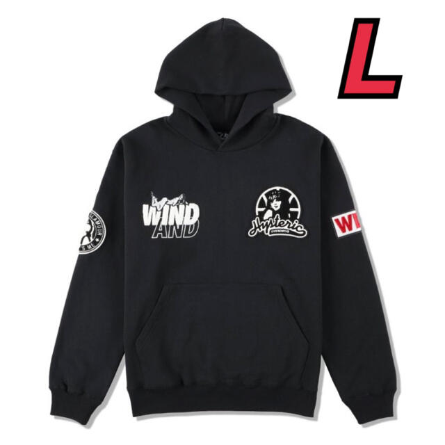 【などがあっ】 HYSTERIC GLAMOUR x WDS HOODIE / BLACK パーカー